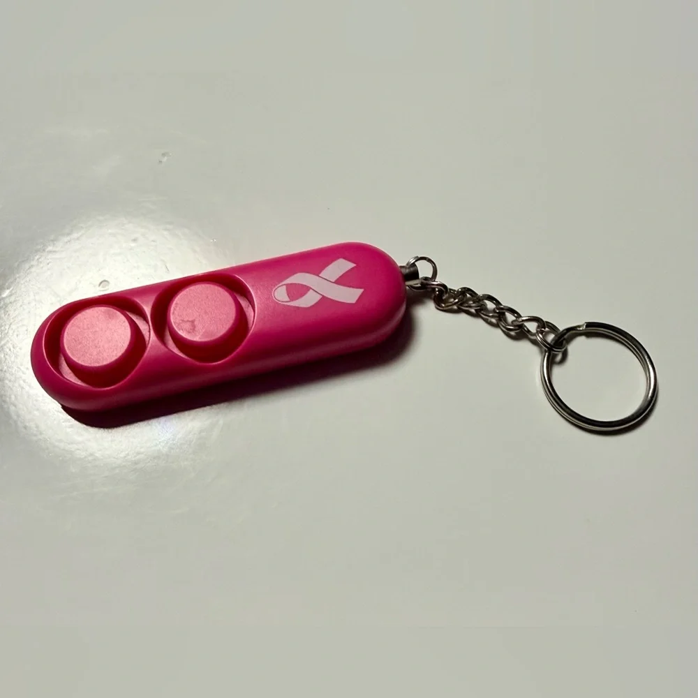 Pink Wearable Keychain Alarm
